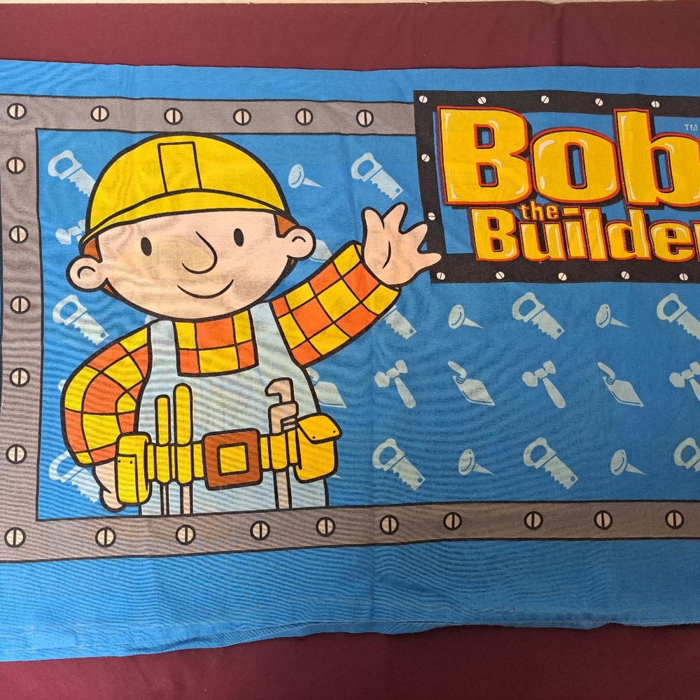 Bob The Builder Vintage Standard Size Pillowcase